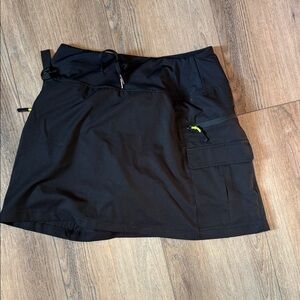 Black Athletic Skort with Pocket